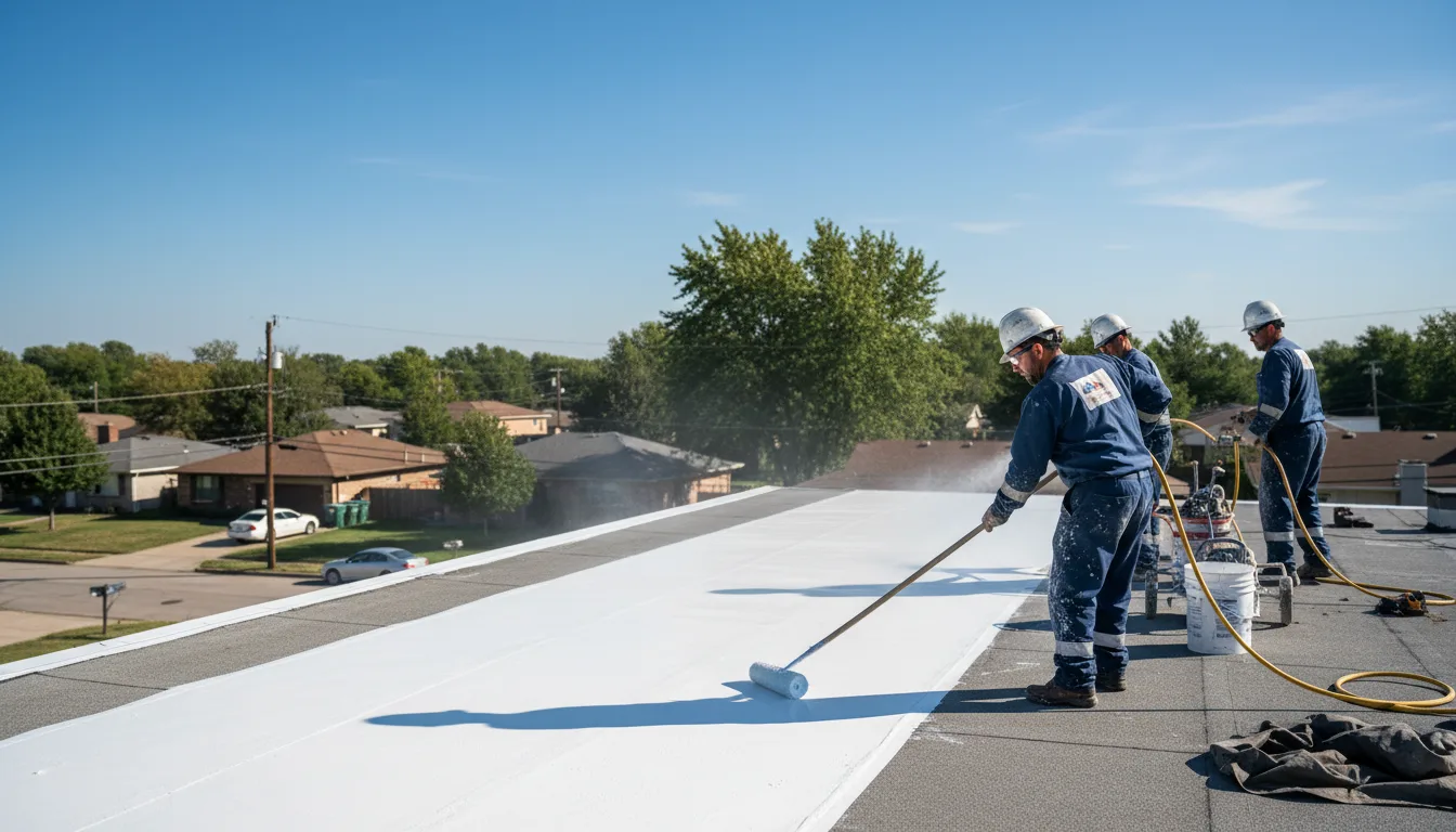 Commercial roof coating in Broadbent, OR near me